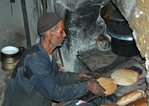 Bread from the Oven (2006).  Local Baker in Gaza City.
