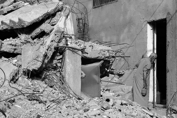 "Seeking Shelter" (2014):  Kuz'za, Gaza Strip.