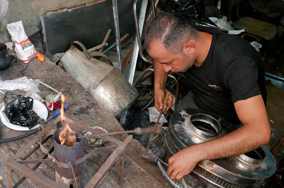 "Metalworking (2017): Nablus old city.