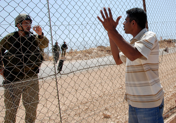 "No Exit" (2008).  Protestor against the Wall in Bil'in, West Bank. (Photography Life)