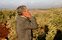 "Grief" (2004).  Palestinian from Jayyous discovering his olive trees uprooted by Israeli settlers.