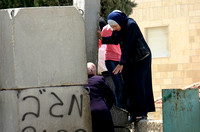 "Heavens Gate" (2006): Palestinians crossing to Jerusalem from Abu Dis.  The break was later sealed.