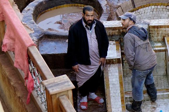 "Tannery" (2017). Dying skins at the tanneries of Marrakech.
